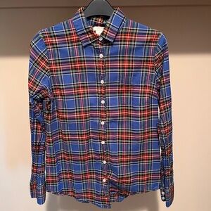 J. Crew Blue and Red Checkered Women’s Shirt